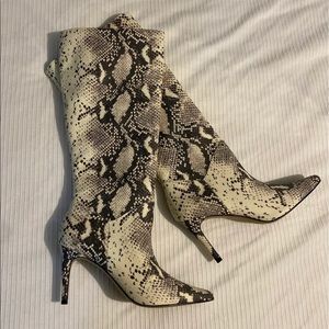 Snakeskin boots